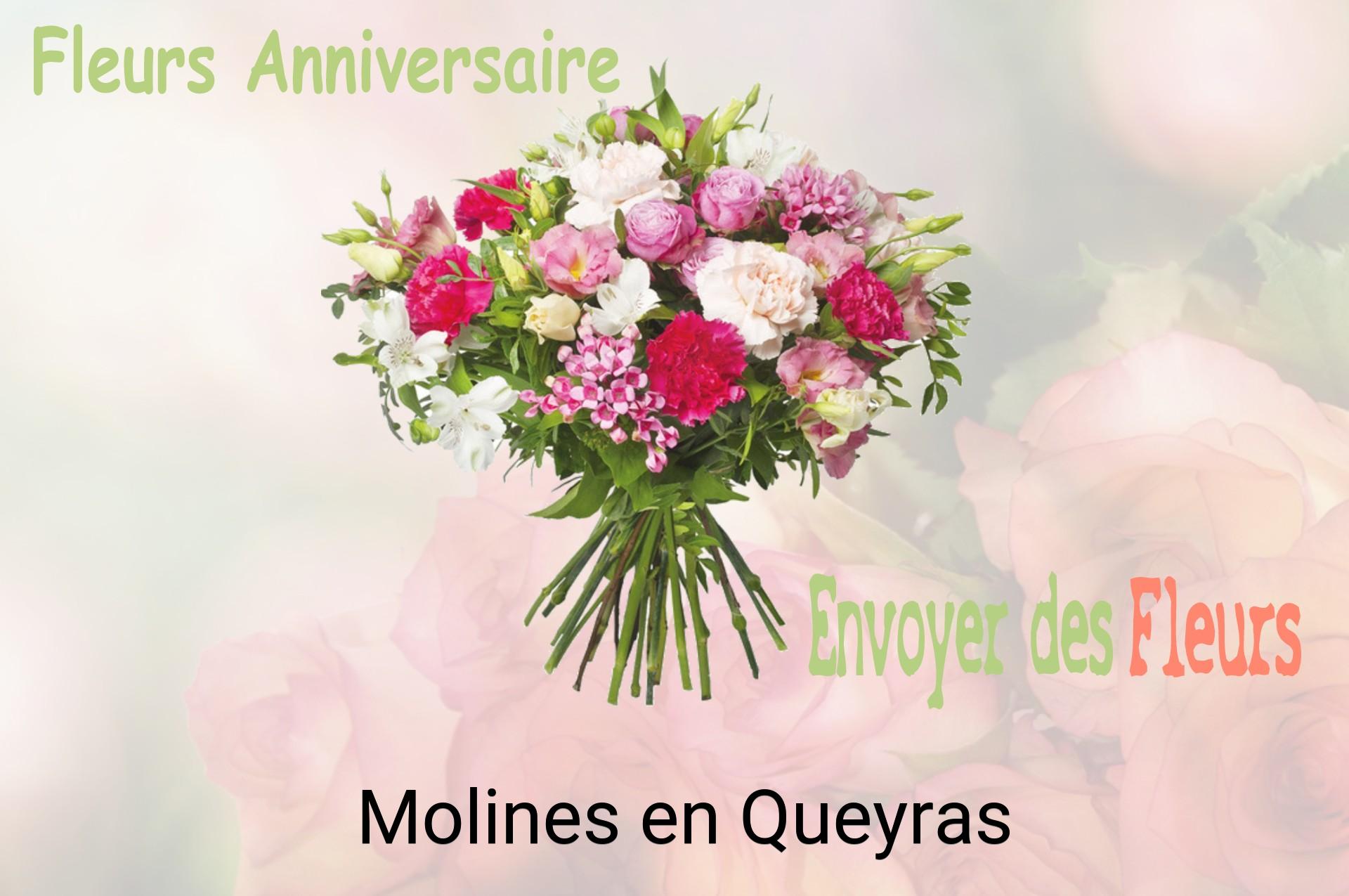 Bouquet de fleurs d’anniversaire livré à Molines-en-Queyras